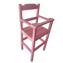 Ver imagem 2 de Cadeira Papinha para Bebê com Trava Fixa em Madeira Maciça - Rosa