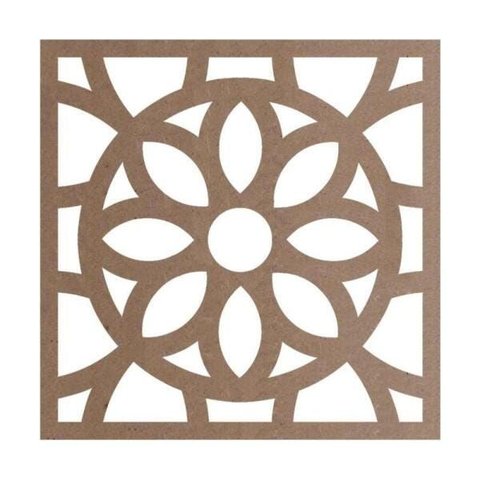 Kit 12 Peças Painel Vazado Cobogó Mdf Modelo Caribe