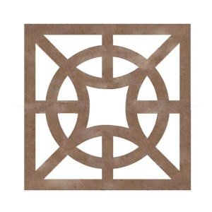 Kit 12 Peças Painel Vazado Cobogó Mdf Modelo Dubai