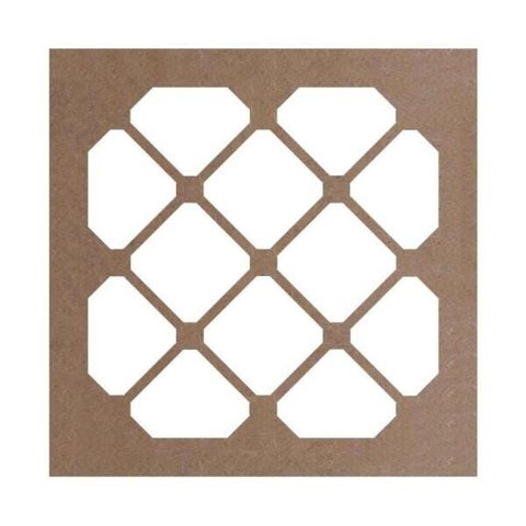 Kit 12 Peças Painel Vazado Cobogó Mdf Modelo Jordânia