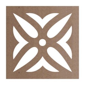Kit 12 Peças Painel Vazado Cobogó Mdf Modelo Malásia
