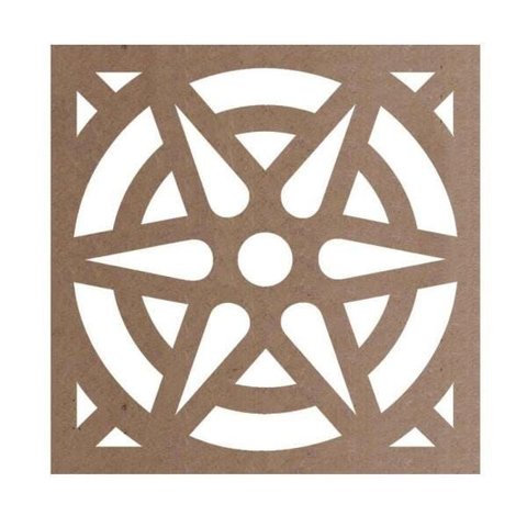 Kit 12 Peças Painel Vazado Cobogó Mdf Modelo Turquia