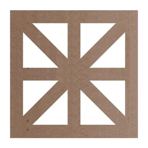 Kit 12 Peças Painel Vazado Cobogó Mdf Modelo Veneto