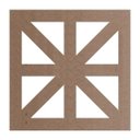 Ver imagem 1 de Kit 12 Peças Painel Vazado Cobogó Mdf Modelo Veneto