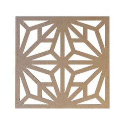 Kit 12 Peças Painel Vazado Cobogó Mdf Modelo Veneza - 1