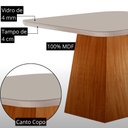 Ver imagem 6 de Mesa de Jantar Aida 90 cm Tampo MDF Vidro Canto Copo com 4 Cadeiras Lira