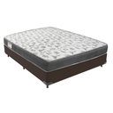 Ver imagem 1 de Cama Box Casal Marrom e Colchão Iso 100 D33 Ortobom