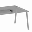 Ver imagem 4 de Mesa de Reunião Corporativa 6 Lugares 210cm x 120cm Cinza F5 Office