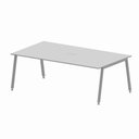 Ver imagem 5 de Mesa de Reunião Corporativa 6 Lugares 210cm x 120cm Cinza F5 Office
