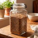 Ver imagem 4 de Potes Hermético Porta Mantimentos Vidro Clipe Metal Kit 2pçs