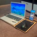 Ver imagem 5 de Mesa Portátil para Notebook Uso Colo Cama Sofá Lapdesk Destro Sb