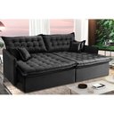 Ver imagem 2 de Sofá Sem Caixa Retrátil Reclinável 2,95m Cama inBox Versátil com Pillow Top e Molas Velusoft