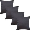 Ver imagem 3 de Kit Poltrona Giovana Puff Quadrado e Almofadas em Sued Premium: Cinza Pés Madeira Claro