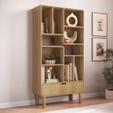 Ver imagem 1 de Estante Livreiro Home Office Orgânica 1 Gaveta 90cm Nordic A03 Hanover Roble - Lyam Decor