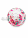 Ver imagem 3 de Caneca de Vidro com Flores 350ml Dupla Parede Colorida Decorativa Elegante para Design Moderno e Del