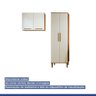 Lavanderia Modulada São Gonçalo 1 Armário Multiuso e Armário Aéreo - Kaiki Móveis Nature/off White - 7