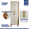 Lavanderia Modulada São Gonçalo 1 Armário Multiuso e Armário Aéreo - Kaiki Móveis Nature/off White - 4