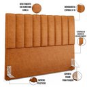 Ver imagem 3 de Cabeceira Cama Box Queen 160 cm Dália W01 Couríssimo Canela - Lyam Decor