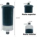 Ver imagem 2 de Kit 3 Refil Vela Pro Saúde Filtro de Torneira Pia de Cozinha Único