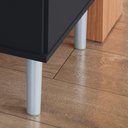 Ver imagem 3 de Kit Bancada Ilha para Cozinha + Balcão para Cooktop 1,20m 5 Bocas 2 Portas e 3 Gavetas Turim Preto