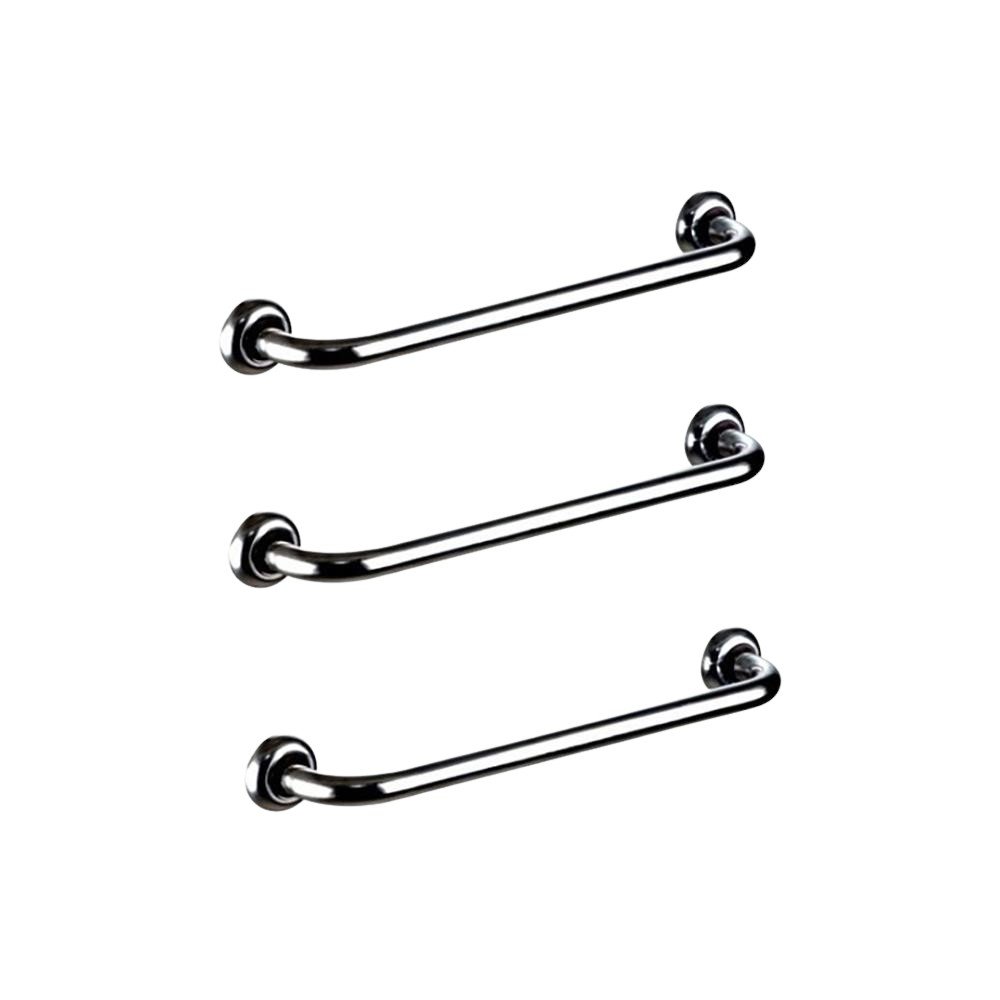 Kit 3 Barras de Apoio para Banheiro de 40cm Idosos e Pne - 1