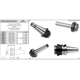 Haste Cabeçote Broquear Cone Morse 2xm10 - 4