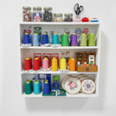 Ver imagem 2 de Nicho para Costureira Porta Carretel Linha Costura Branco