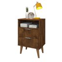 Ver imagem 2 de Mesa de Cabeceira Quarto Atenas com 2 Gavetas