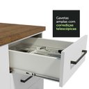 Ver mais imagens de Kit com 2 Balcões Multiuso 4 Portas 3 Gavetas Agata Madesa