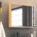 Ver imagem 1 de Armário Espelheira de Banheiro 80cm 02 Portas Ref 821 Cewal - Itapuã/portoro