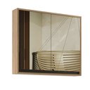 Ver imagem 3 de Armário Espelheira de Banheiro 80cm 02 Portas Ref 821 Cewal - Itapuã/portoro