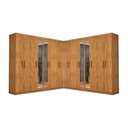 Ver imagem 2 de Closet Casal Duplo Rubi Premium 16 Portas Plus 8 Gavetas