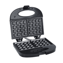 Máquina de Waffle Grill 220v Antiaderente 750w Liége Preta - 1