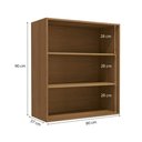 Ver imagem 2 de Armário Aéreo de Cozinha 80cm 2 Portas com Vidro Maxxi Kappesberg