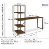 Escrivaninha Torre Slim 5 Prateleiras Industrial - 4