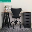 Ver imagem 7 de Mesa Escrivaninha 5 Gavetas 2 Prateleiras 136 cm Nogal Preto Artany