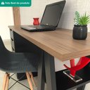 Ver imagem 6 de Mesa Escrivaninha 5 Gavetas 2 Prateleiras 136 cm Nogal Preto Artany