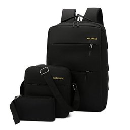 Kit Mochila Executiva Masculina Notebook Escolar Trabalho:preto - 1