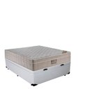 Ver imagem 5 de Cama Baú Casal Sintético + Colchão Casal Ortobom Airtech Molas SpringPocket (65x138x188) Branco