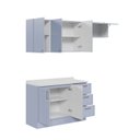 Ver imagem 5 de Cozinha Planejada 3 Peças com Tampo Marselha CabeCasa MadeiraOriginals Azul/Sereno