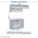 Ver imagem 4 de Cozinha Planejada 3 Peças com Tampo Marselha CabeCasa MadeiraOriginals Azul/Sereno