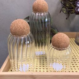 Pote Em Vidro Canelado Cosi - Unidade 900 ml - 3
