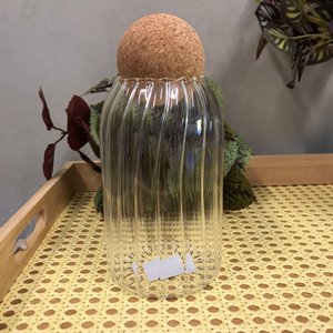 Pote Em Vidro Canelado Cosi - Unidade 900 ml