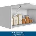 Ver imagem 5 de Cozinha Modulada Unna 5 Peças Torre Quente 2 Fornos e Balcão 120cm Branco com Tampo Mdp - Poliman