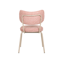 Ver imagem 4 de Cadeira de Jantar Melina Decorativa Rosa Claro Design Moderno