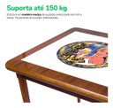 Ver imagem 7 de Mesa de Madeira Maciça Quadrada 80x80cm 4 Lugares Sala Jantar - Go Hard Or Go Home - Natural