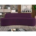 Ver imagem 2 de Sofá 4 Lugares Curvo Sala de Estar Living Cancún D02 Veludo Roxo 230 cm C-292 - Lyam Decor