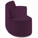 Ver imagem 5 de Sofá 4 Lugares Curvo Sala de Estar Living Cancún D02 Veludo Roxo 230 cm C-292 - Lyam Decor