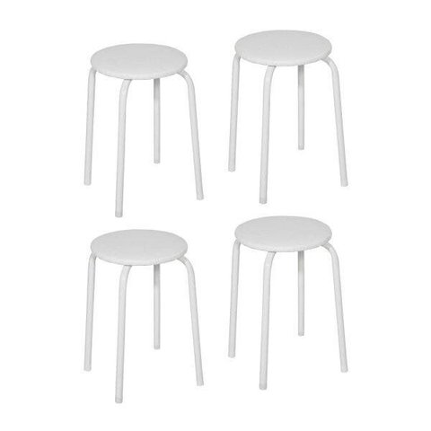 Conjunto 4 Banquetas Aço Expert 