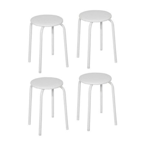 Conjunto 4 Banquetas Aço Expert 